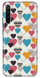 Amazon Brand - Solimo Designer Heart Pattern Design 3D Printed Hard Back Case Mobile Cover for Xiaomi Redmi Note 8