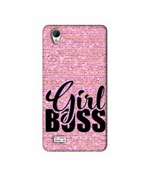 Amazon Brand - Solimo Designer Girl Boss On Pink Sparkle 3D Printed Hard Back Case Mobile Cover for Vivo Y31