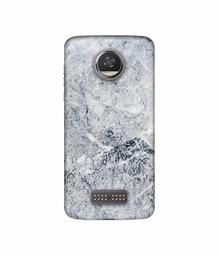 Amazon Brand - Solimo Designer Grayish Marble 3D Printed Hard Back Case Mobile Cover for Moto Z2 Play