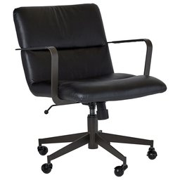 Amazon Brand – Rivet Contemporary Leather Office Chair, 31