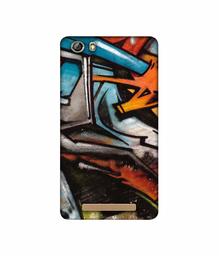 Amazon Brand - Solimo Designer Painting Texture 3D Printed Hard Back Case Mobile Cover for Gionee Marathon M5 lite