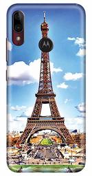 Amazon Brand - Solimo Designer Eiffel Tower 3D Printed Hard Back Case Mobile Cover for Motorola Moto E6s / Motorola Moto E6 Plus