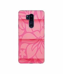 Amazon Brand - Solimo Designer Pink Flower Banch Print On Cloth 3D Printed Hard Back Case Mobile Cover for LG G7 ThinQ