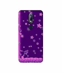 Amazon Brand - Solimo Designer Sparkling Stars 3D Printed Hard Back Case Mobile Cover for Nokia 7.1