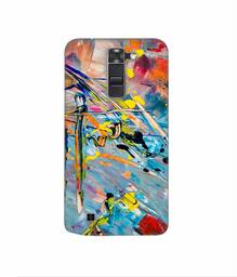 Amazon Brand - Solimo Designer Paint Texture 3D Printed Hard Back Case Mobile Cover for LG K7