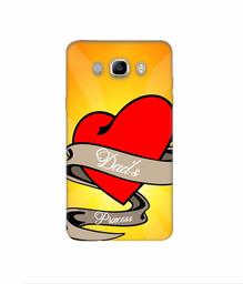 Amazon Brand - Solimo Designer Dad's Princess 3D Printed Hard Back Case Mobile Cover for Samsung Galaxy J7 (2016)