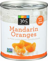 365 Everyday Value, Mandarin Oranges California, 10.5 Ounce