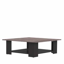 Marca Amazon - Movian Taro - Mesa de centro, 67 x 67 x 30.5 cm (largo x ancho x alto), negro y efecto hormigón