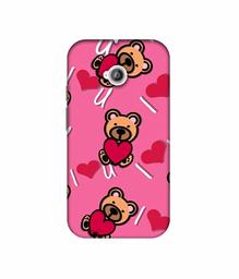 Amazon Brand - Solimo Designer Heart Holding Bear 3D Printed Hard Back Case Mobile Cover for Motorola Moto E 2nd Generation