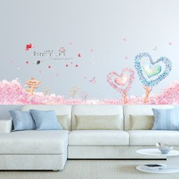 Amazon Brand - Solimo Wall Sticker for Home (Beautiful Love, Ideal Size on Wall, 127 cm X 47.5 cm)