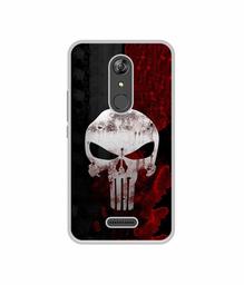 Amazon Brand - Solimo Designer Punisher Skull UV Printed Soft Back Case Mobile Cover for Micromax Selfie 2 Note Q4601