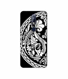 Amazon Brand - Solimo Designer Half Circle Rangoli 3D Printed Hard Back Case Mobile Cover for Nokia 7.1