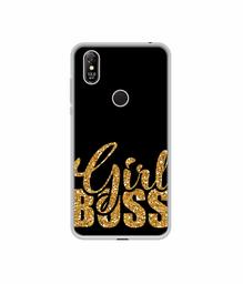 Amazon Brand - Solimo Designer Sparkle Girl Boss UV Printed Soft Back Case Mobile Cover for Coolpad Cool 3 Plus