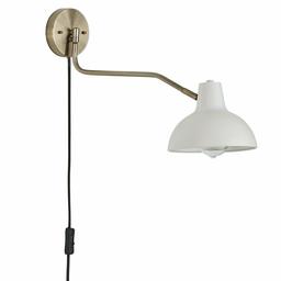 Amazon Brand – Rivet Industrial Swiveling Arm Plug-In, Hardwire. or 2-in-1 Option Wall Sconce Light with Bulb, 11.4