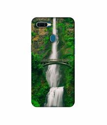 Amazon Brand - Solimo Designer Waterfall 3D Printed Hard Back Case Mobile Cover for Oppo A7