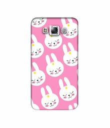 Amazon Brand - Solimo Designer Rabbit Pattern 3D Printed Hard Back Case Mobile Cover for Samsung Galaxy E7