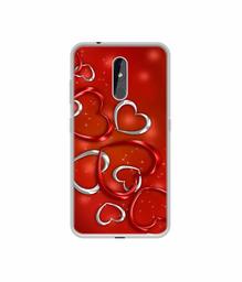 Amazon Brand - Solimo Designer Hearts UV Printed Soft Back Case Mobile Cover for Nokia 3.2