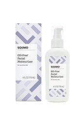 Amazon Brand - Solimo Oil-free Facial Moisturizer for Sensitive Skin, 4 Fluid Ounce