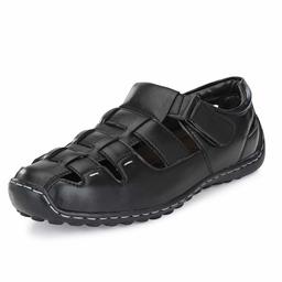 Centrino Men's Black Fisherman Sandals-7 UK (41 EU) (8 US) (6114-02)