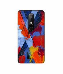 Amazon Brand - Solimo Designer X Multicolor Texture 3D Printed Hard Back Case Mobile Cover for Nokia 6.1 Plus