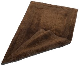 Pinzon Luxury Reversible 17-By-24-Inch Bath Rug, Espresso