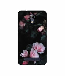 Amazon Brand - Solimo Designer Dark Flowers Photography UV Printed Soft Back Case Mobile Cover for Micromax Bharat 2 Q402