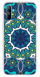 Amazon Brand - Solimo Designer Multicolor Artistic Blue Pattern Printed Soft Back Case Mobile Cover for Realme C3