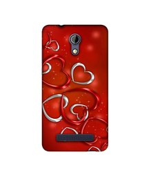 Amazon Brand - Solimo Designer Hearts UV Printed Soft Back Case Mobile Cover for Micromax Bharat 2 Q402