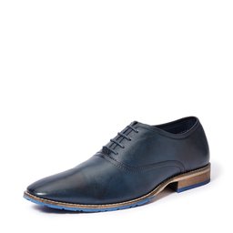 Amazon Brand - Symbol Men's Navy Formal Derby Shoes with Handmade Sole - 8 UK/India (42 EU)(AZ-KY-91A)