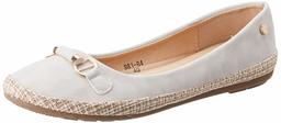 Flavia Women's Grey Ballet Flats-8 UK (40 EU) (9 US) (FL-926/GRY)