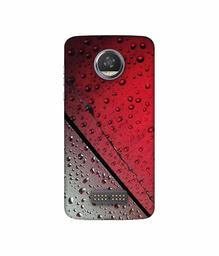 Amazon Brand - Solimo Designer Water Drop On Glass 3D Printed Hard Back Case Mobile Cover for Moto Z2 Play