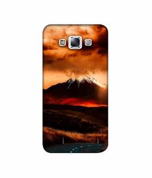 Amazon Brand - Solimo Designer Volcano 3D Printed Hard Back Case Mobile Cover for Samsung Galaxy E7