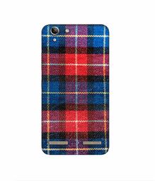 Amazon Brand - Solimo Designer Check Cloth 3D Printed Hard Back Case Mobile Cover for Lenovo Vibe K5 Plus