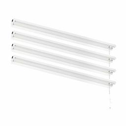 AmazonCommercial Linkable Motion Sensing LED Utility Shop Light with Bypass Switch, 4-Foot, 4500 Lumens, 40 Watt, Energy Star and ETL Certified | Daylight, 4-Pack