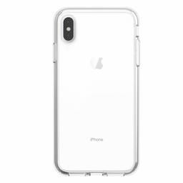 Amazon Brand - Solimo Transparent Case (Hard Back & Soft Bumper Cover) with 8 Foot Drop Porotection & Shock Absorbing Bumpers for iPhone X/XS