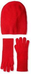 NORTH ELEVEN Women's Hat & Glove Set, Crimson