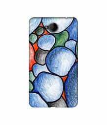 Amazon Brand - Solimo Designer Pebbles Drawing 3D Printed Hard Back Case Mobile Cover for Microsoft Lumia 650