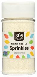 365 Everyday Value, Nonpareils Sprinkles, 3.15 oz