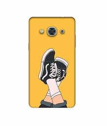 Amazon Brand - Solimo Designer Boy Shoes Pattern 3D Printed Hard Back Case Mobile Cover for Samsung Galaxy J3 Pro