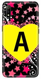 Amazon Brand - Solimo Designer Heart Pattern Alphabet-A 3D Printed Hard Back Case Mobile Cover for Realme 3 / Realme 3i