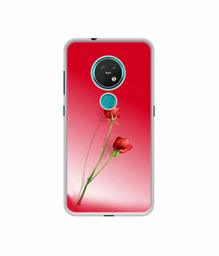 Amazon Brand - Solimo Designer Red Roses UV Printed Soft Back Case Mobile Cover for Nokia 7.2