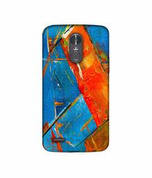 Amazon Brand - Solimo Designer Sky Blue and Orange Canvas 3D Printed Hard Back Case Mobile Cover for LG Stylus 3