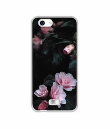 Amazon Brand - Solimo Designer Dark Flowers Photography UV Printed Soft Back Case Mobile Cover for Lyf C451