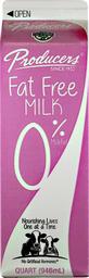 Producers Fat Free Milk, 32 oz., Pasteurized