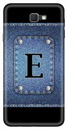 Amazon Brand - Solimo Designer Button Jeans Alphabet-E 3D Printed Hard Back Case Mobile Cover for Samsung Galaxy J7 Prime