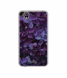 Amazon Brand - Solimo Designer Purple Flowers UV Printed Soft Back Case Mobile Cover for Gionee P5 Mini