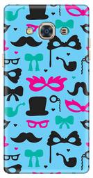 Amazon Brand - Solimo Designer Clip Art Vector Blue 3D Printed Hard Back Case Mobile Cover for Samsung Galaxy J3 Pro