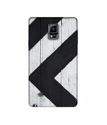 Amazon Brand - Solimo Designer Black Paint Texture on Wood 3D Printed Hard Back Case Mobile Cover for Samsung Galaxy Note 4