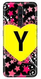 Amazon Brand - Solimo Designer Heart Pattern Alphabet-Y 3D Printed Hard Back Case Mobile Cover for Oppo A5 (2020)