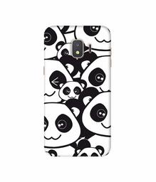 Amazon Brand - Solimo Designer Panda Texture 3D Printed Hard Back Case Mobile Cover for Samsung Galaxy J2 Core